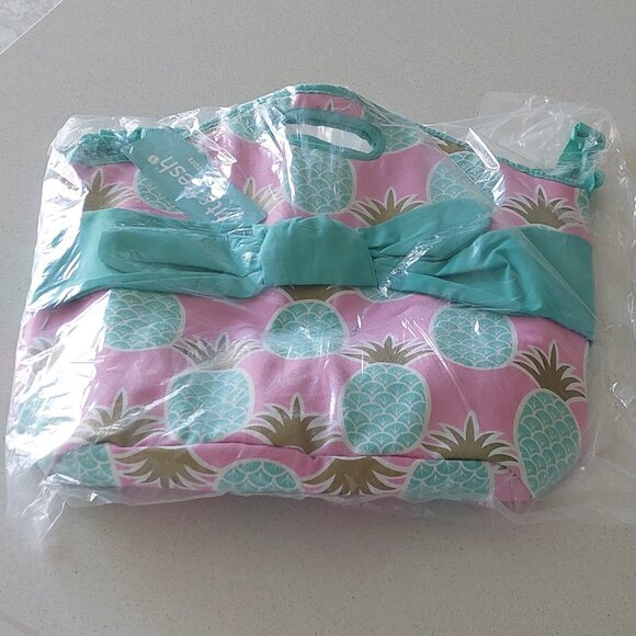 New in Pkg Fit & Fresh Maui Pineapple Insulated Large Cooler Tote Bag - Picture 13 of 16